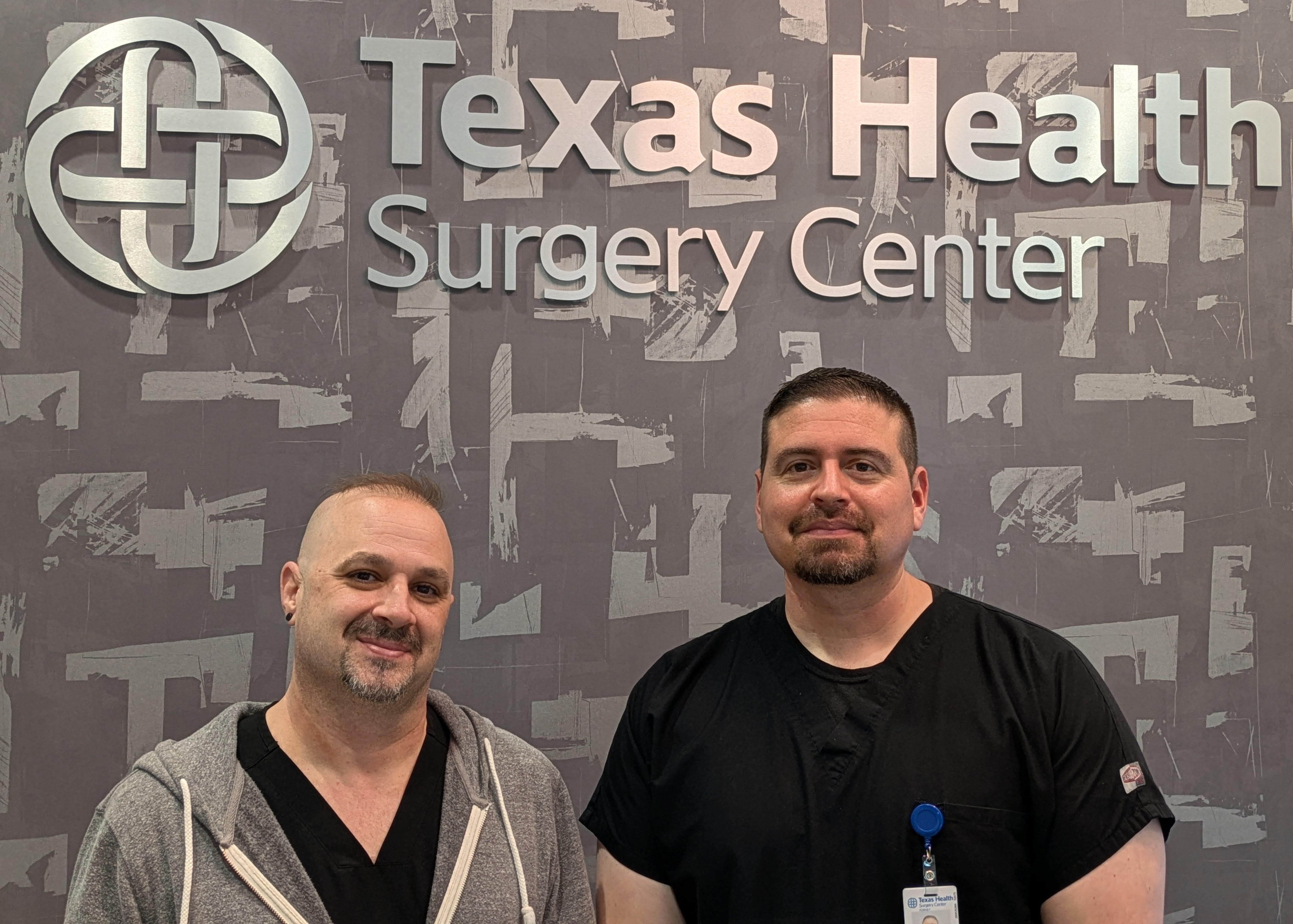 Texas ASC Society President Adam Hornback at Texas Health Surgery Center Forney with CEO Jacob Gaytan