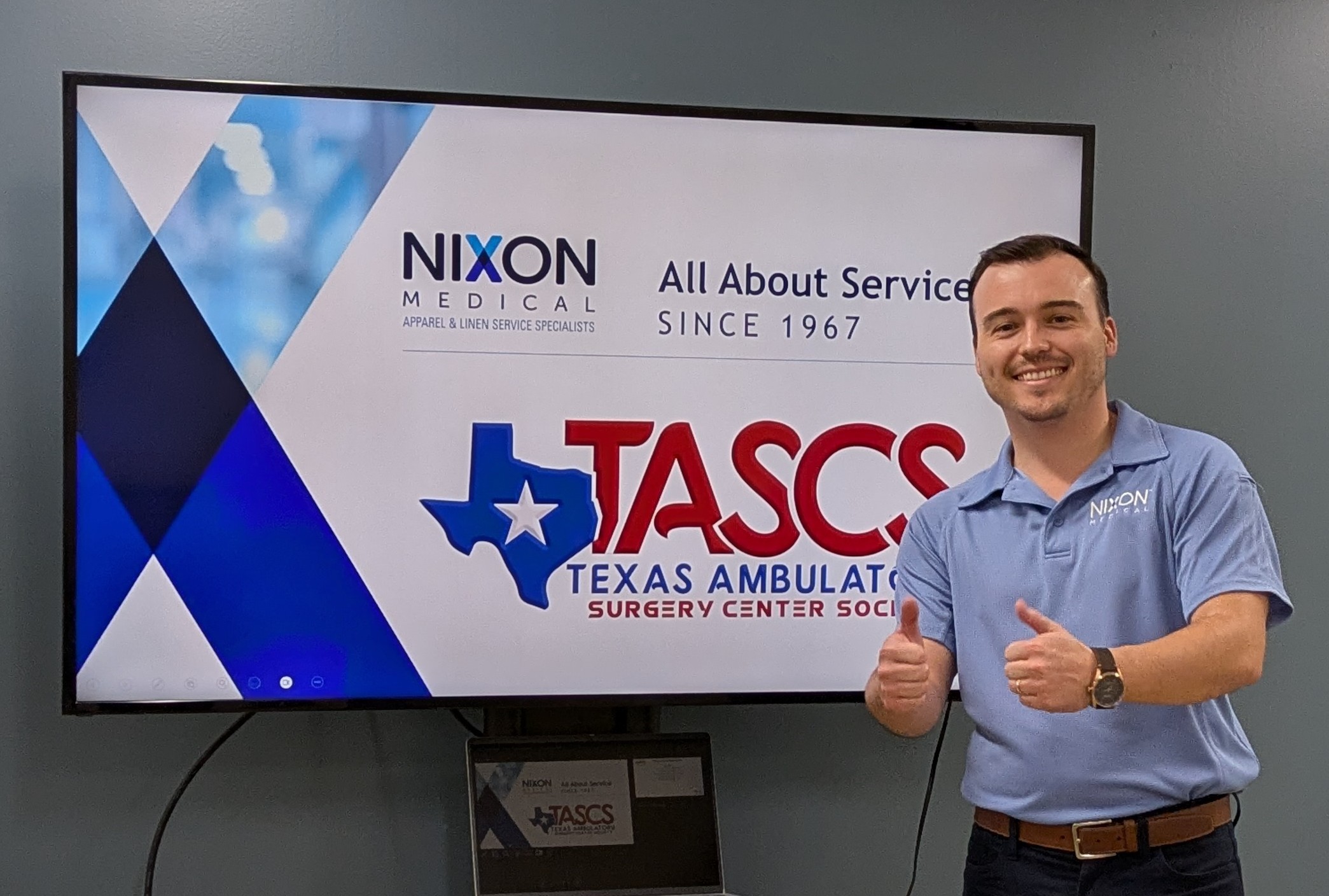 presentation for tascs by nixon medical General Manager Austin Gardner